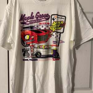 Vintage 1996 Maple Grove Raceway Super Chevy Show T-Shirt